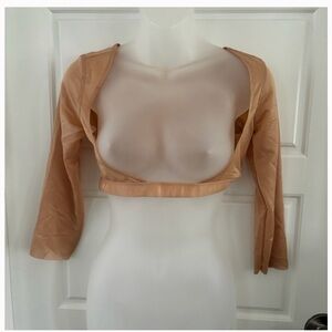 SKIMS BARELY THERE OPEN BUST ARM SHAPER XL BEIGE/TAN/CREAM